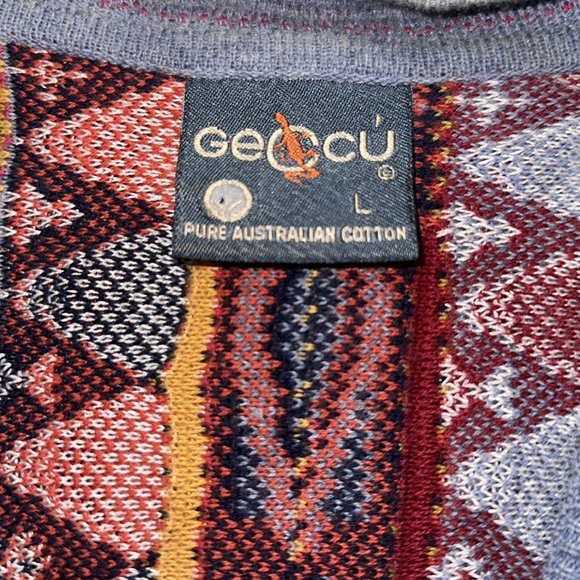 Vintage 90s Geccu Australia made Cardigan Sweater - Picture 3 of 16